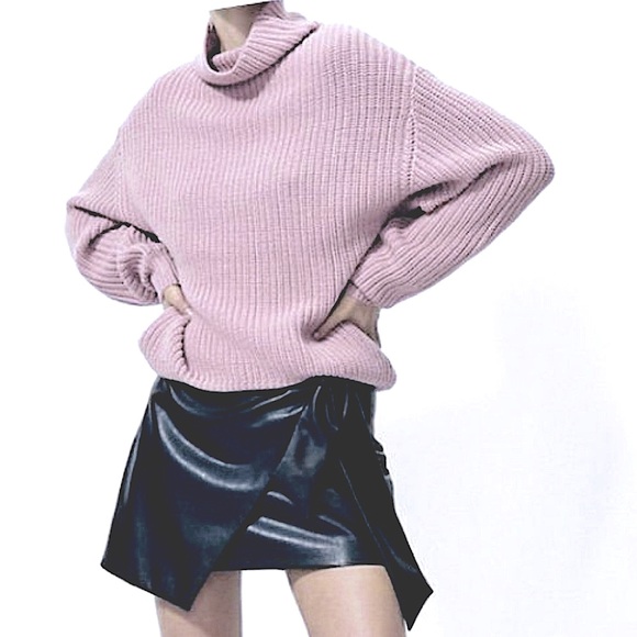 Aritzia Wilfred Montpellier Turtleneck in Neutral Rose Lilac Size Small - Picture 6 of 16